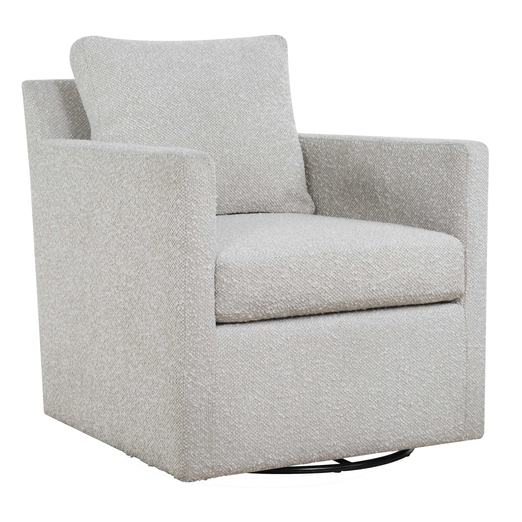 Uttermost Furniture Uttermost Tisdell Cream Swivel/Glider Chair