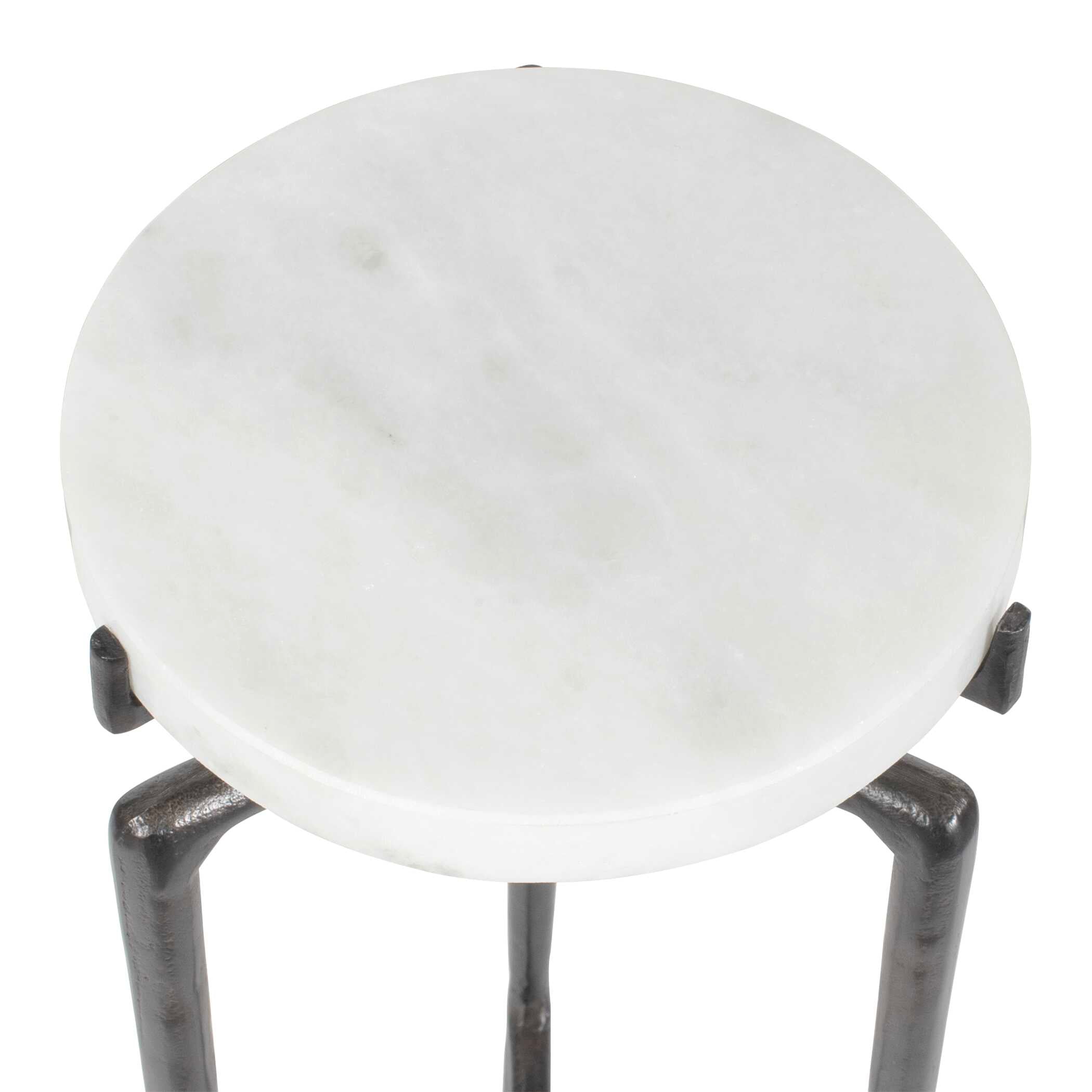 Uttermost Furniture Uttermost Tobias White Marble Slab Drink Table