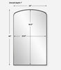 Uttermost Home Decor Uttermost Tordera Black Arch Mirror