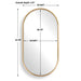 Uttermost Home Decor Uttermost Torrado Oval Brass Mirror