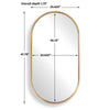 Uttermost Home Decor Uttermost Torrado Oval Brass Mirror