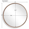Uttermost Home Decor Uttermost Torrado Round Bronze Mirror