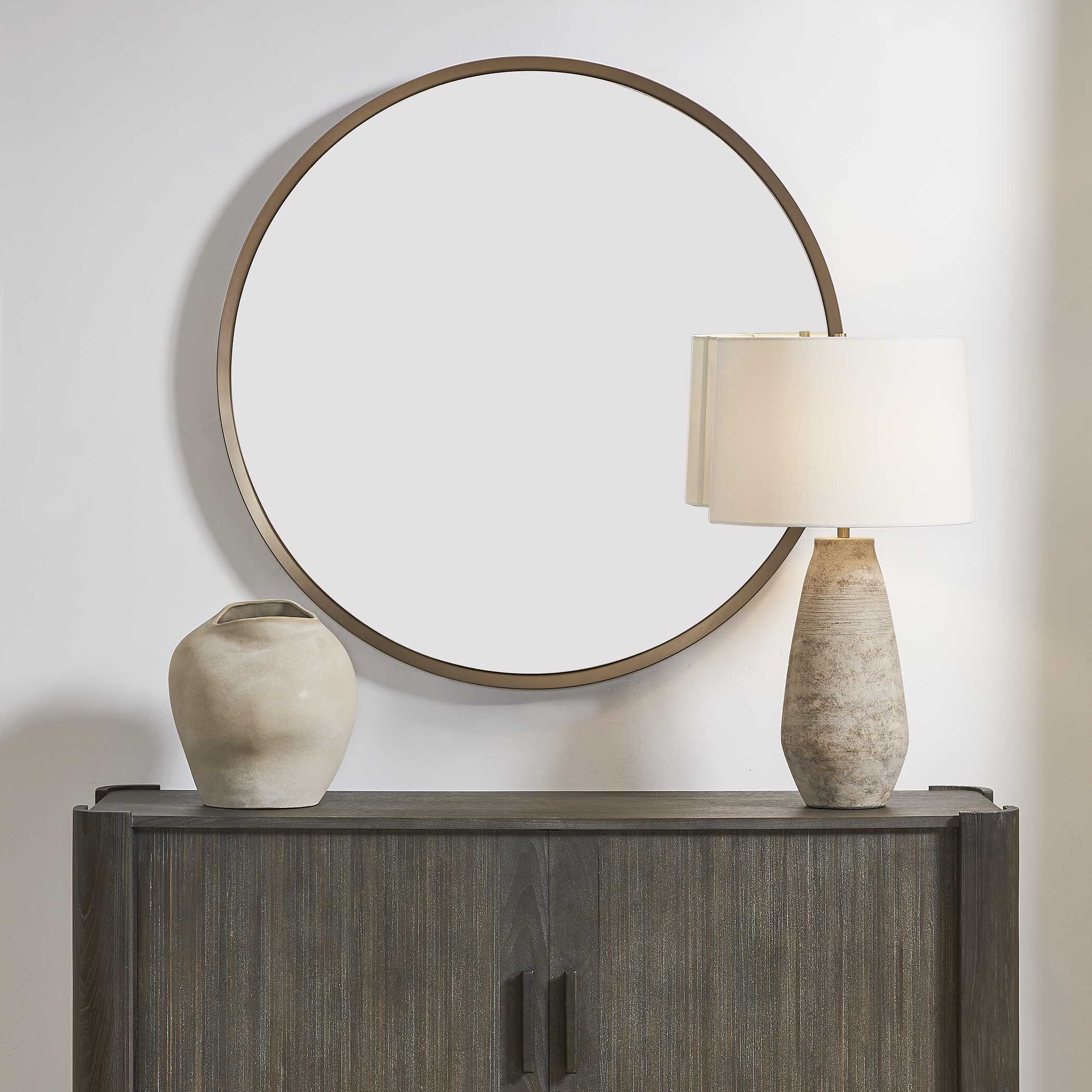Uttermost Home Decor Uttermost Torrado Round Bronze Mirror