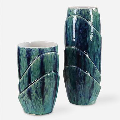 Uttermost Home Decor Uttermost Tranquil Duo, Vases, S/2