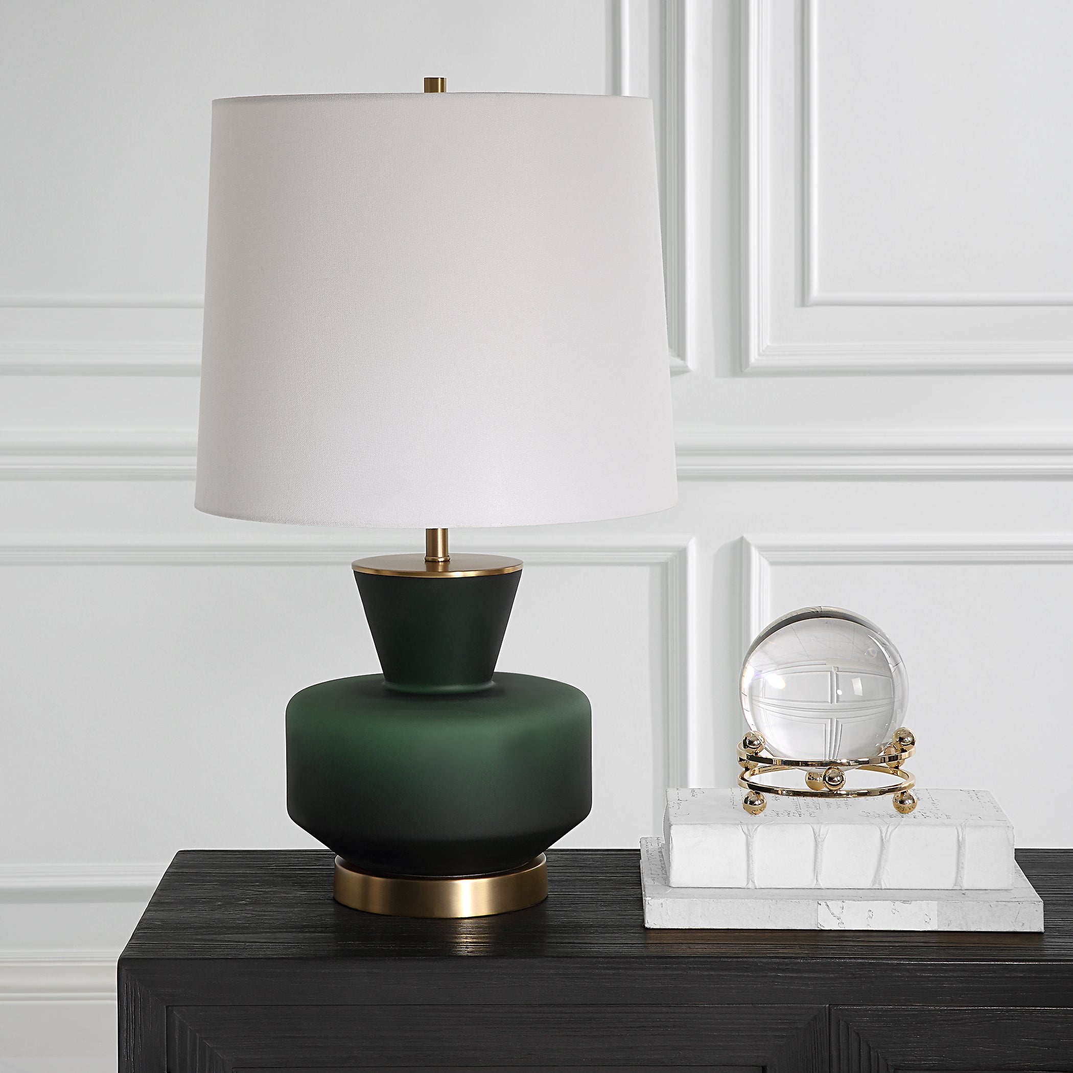 Uttermost Home Decor Uttermost Trentino Dark Emerald Green Table Lamp