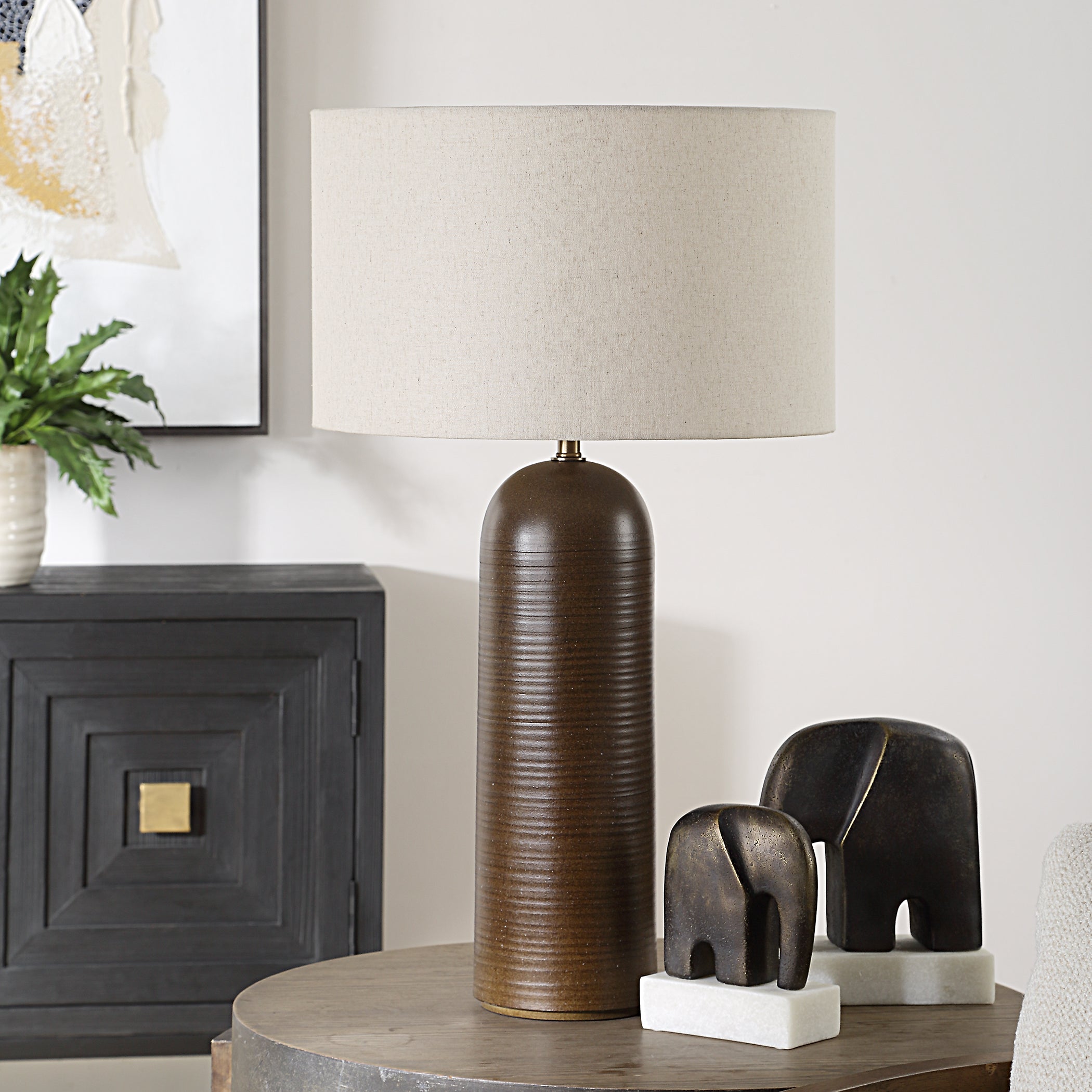 Uttermost Lighting Uttermost Trexler Brown Table Lamp