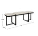 Uttermost Home Decor Motor Freight Rate to be Quoted Uttermost Triple Cloud Modern Upholstered Bench