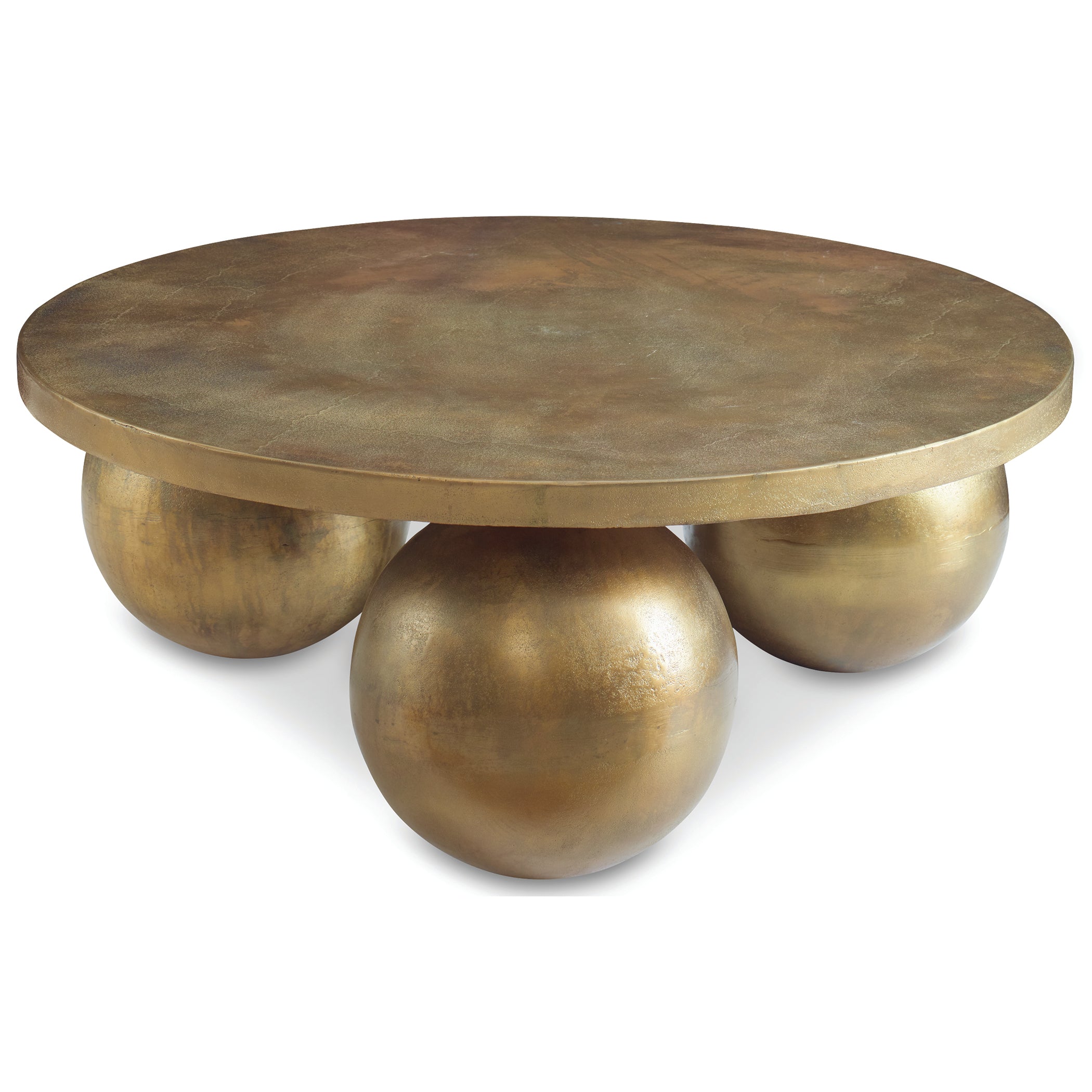 Uttermost Home Motor Freight - To be Quoted Uttermost Triplet Antique Brass Coffee Table
