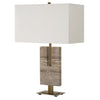 Uttermost Lighting Uttermost Turning Point Travertine Table Lamp