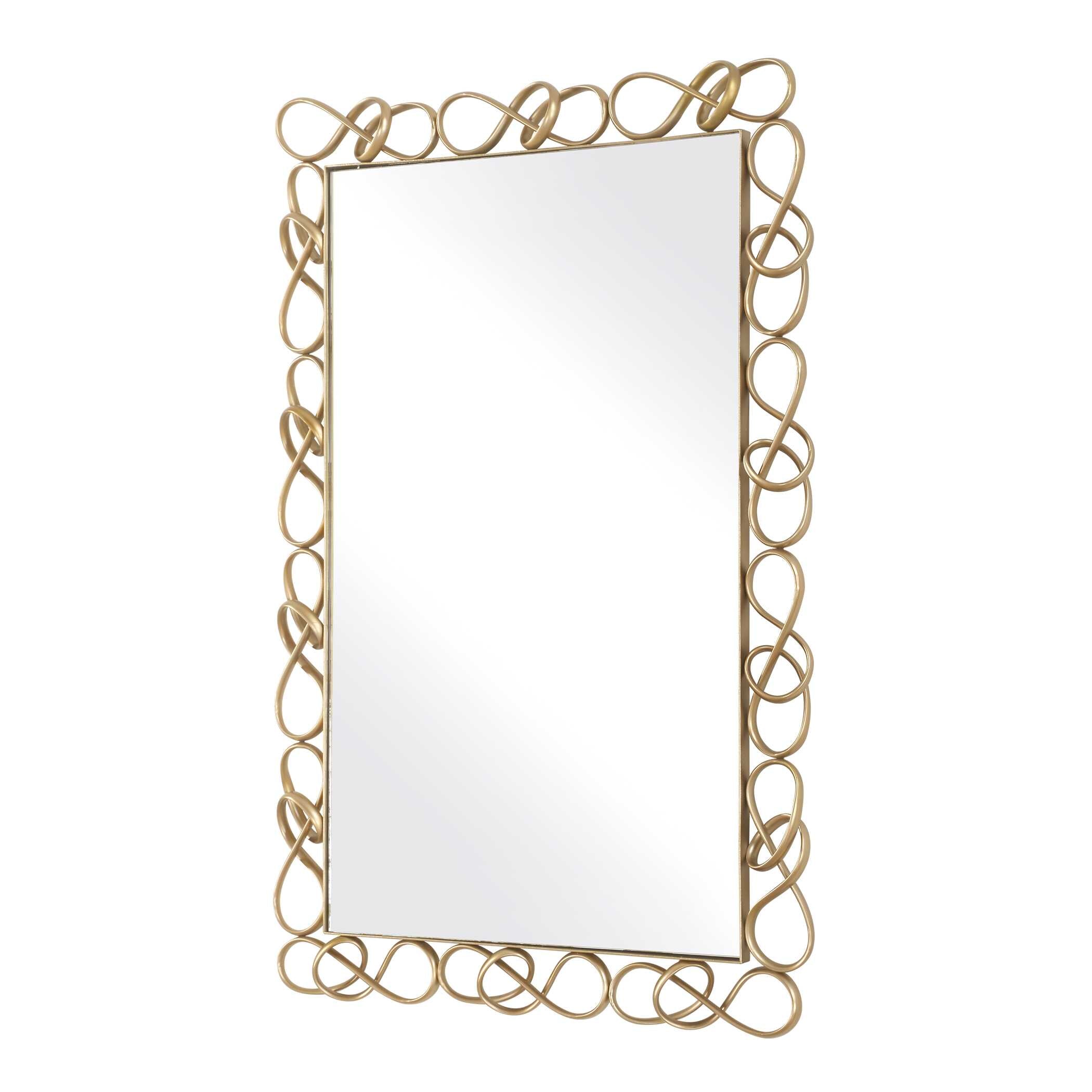 Uttermost Home Decor Uttermost Twist It Antique Brass Mirror