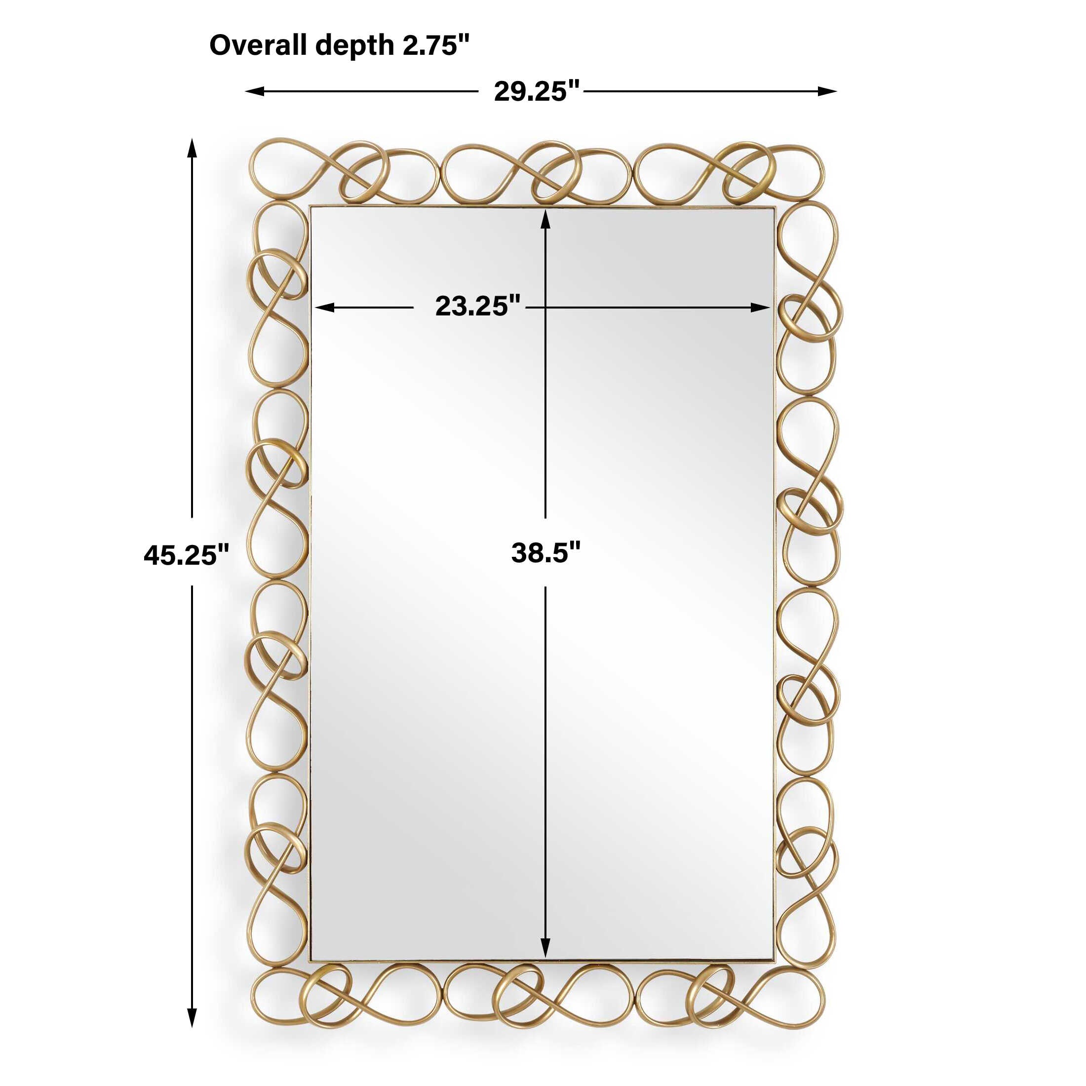 Uttermost Home Decor Uttermost Twist It Antique Brass Mirror