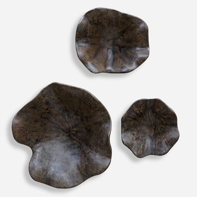 Uttermost Home Decor Uttermost Two Wood Wall Décor In Mocha, S/3