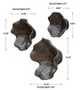 Uttermost Home Decor Uttermost Two Wood Wall Décor In Mocha, S/3