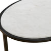 Uttermost Furniture Uttermost Twofold White Marble Accent Table