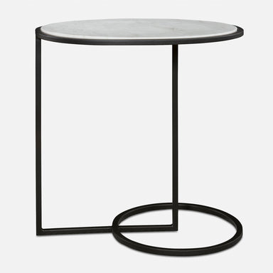 Uttermost Furniture Uttermost Twofold White Marble Accent Table