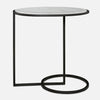 Uttermost Furniture Uttermost Twofold White Marble Accent Table