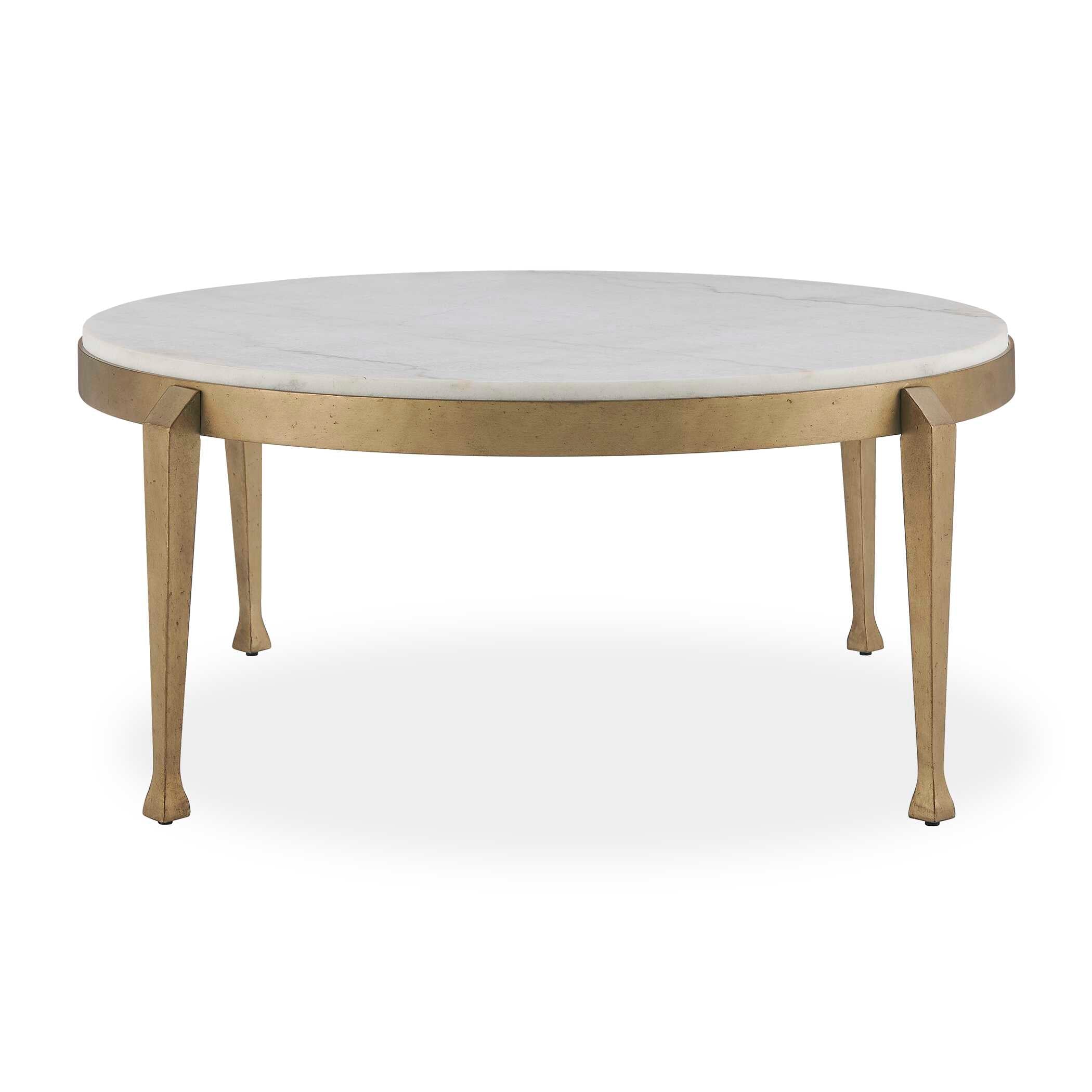 Uttermost Furniture Uttermost Tylan Round Marble Coffee Table