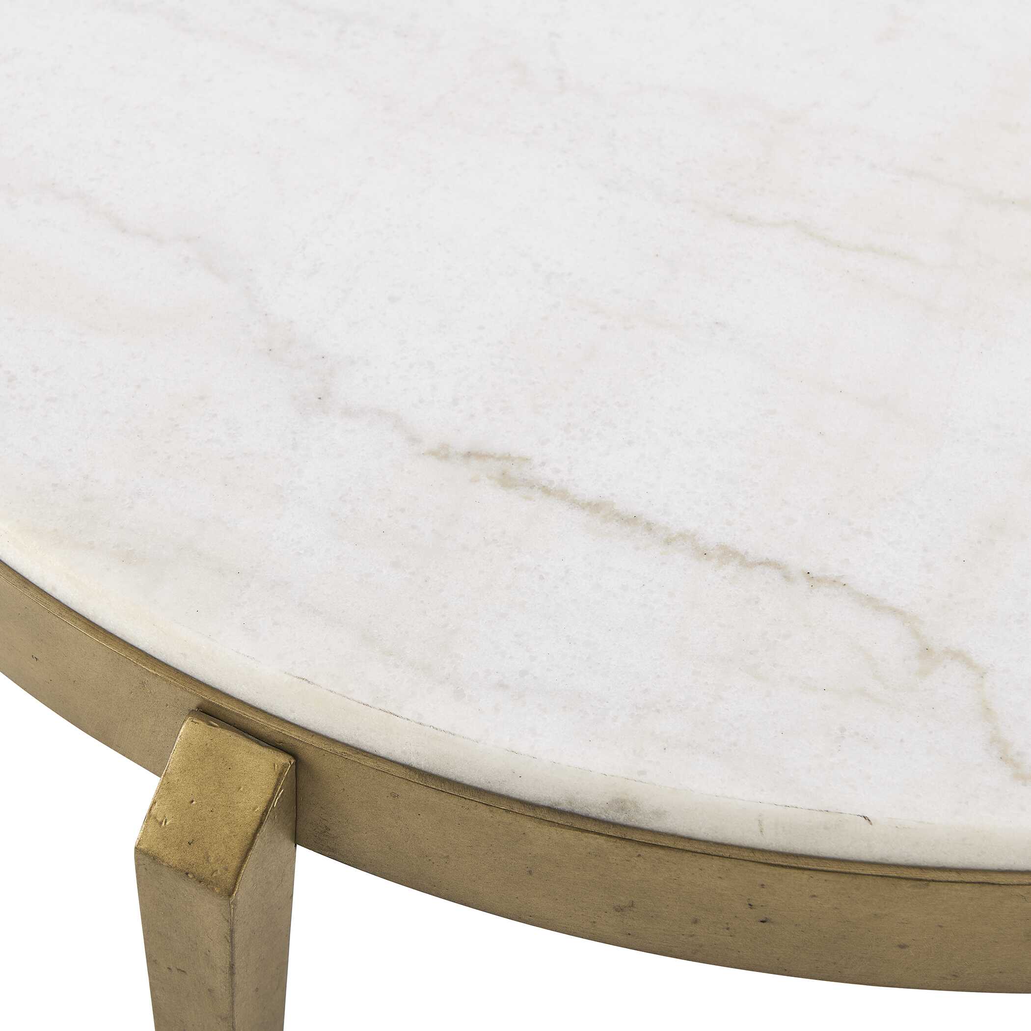 Uttermost Furniture Uttermost Tylan Round Marble Coffee Table