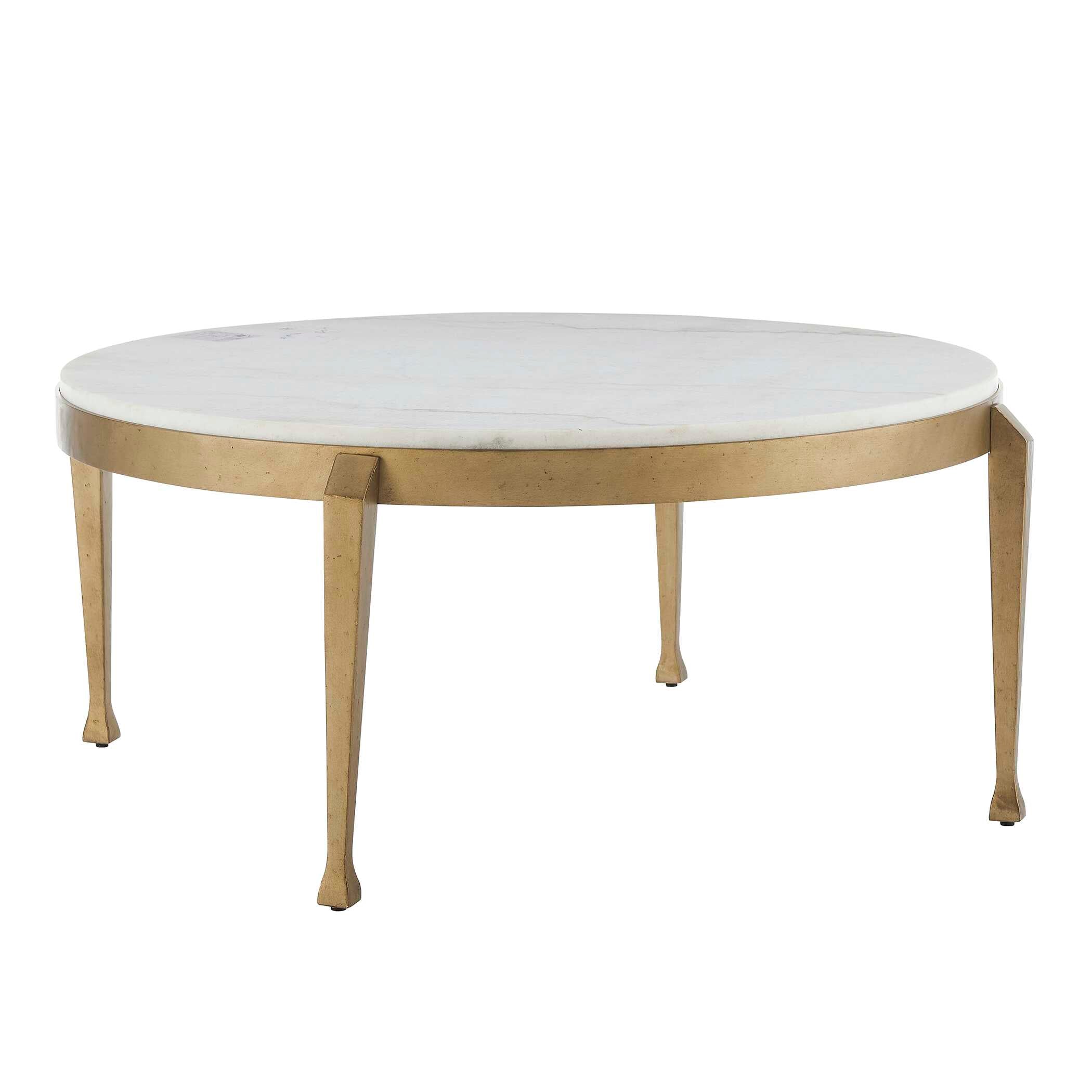 Uttermost Furniture Uttermost Tylan Round Marble Coffee Table