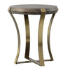 Uttermost Home Uttermost Unite Brass Leg Wood Side Table