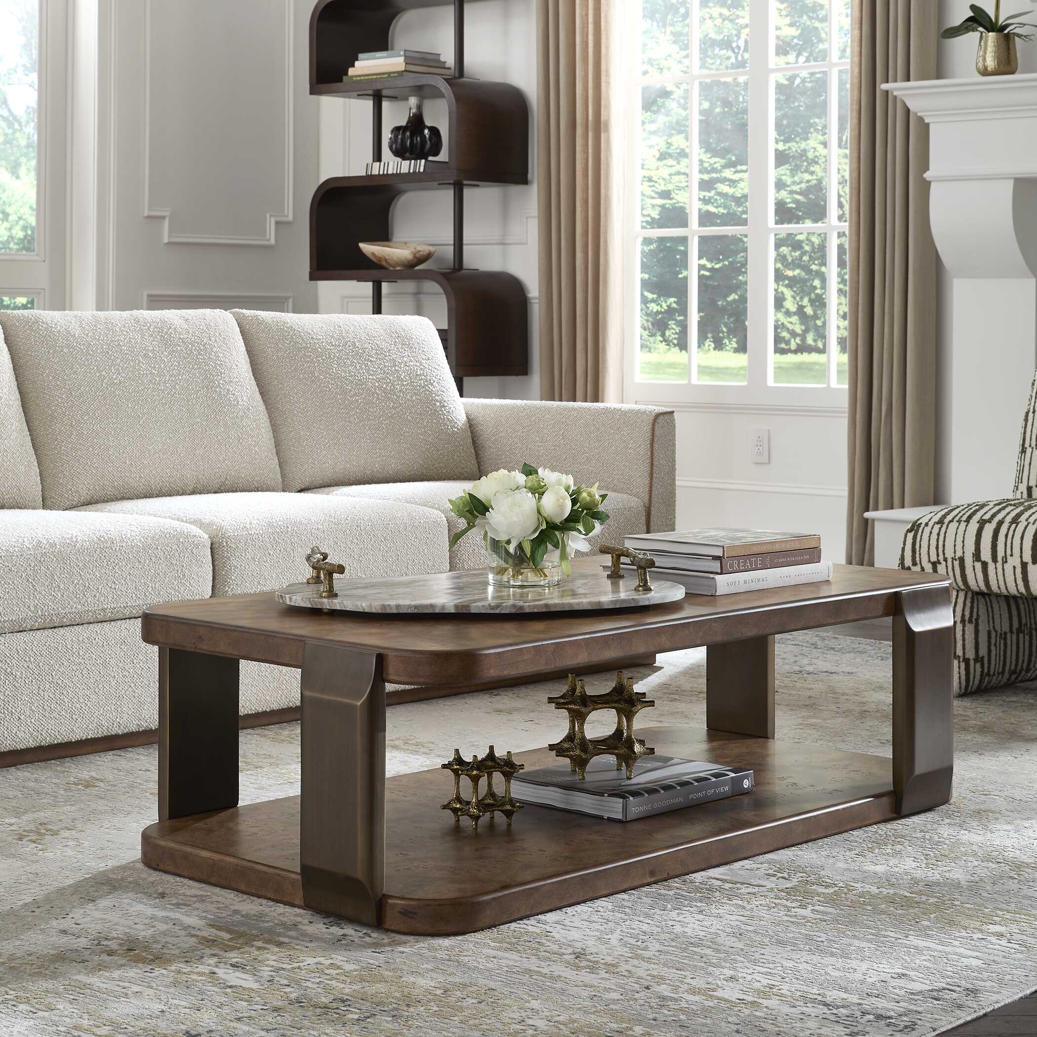 Uttermost Furniture Uttermost Vance Mappa Burl Coffee Table