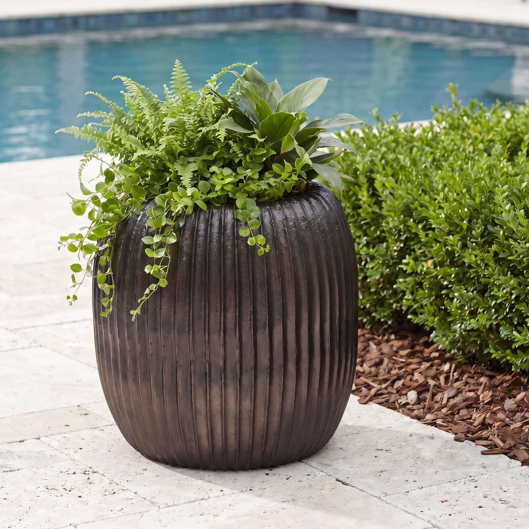 Uttermost Home Decor Uttermost Vector Ridge Indoor-Outdoor Planter