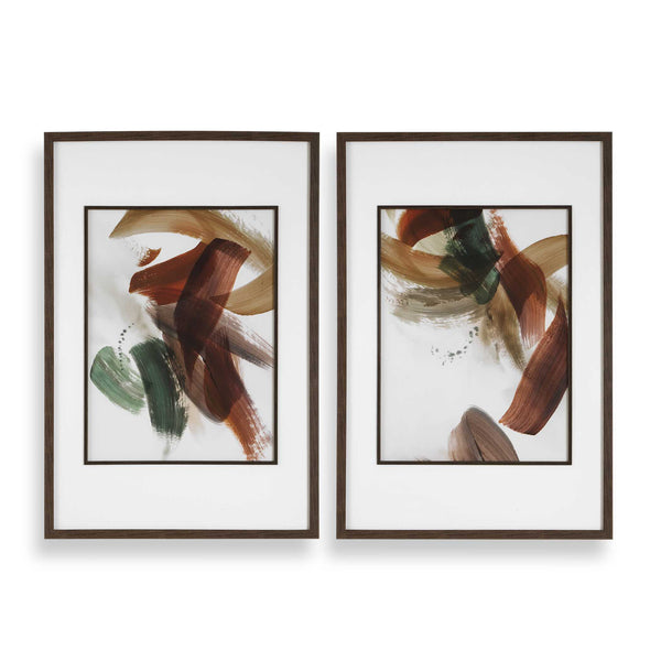 Uttermost Home Decor Uttermost Velocity Framed Abstract Prints, S/2