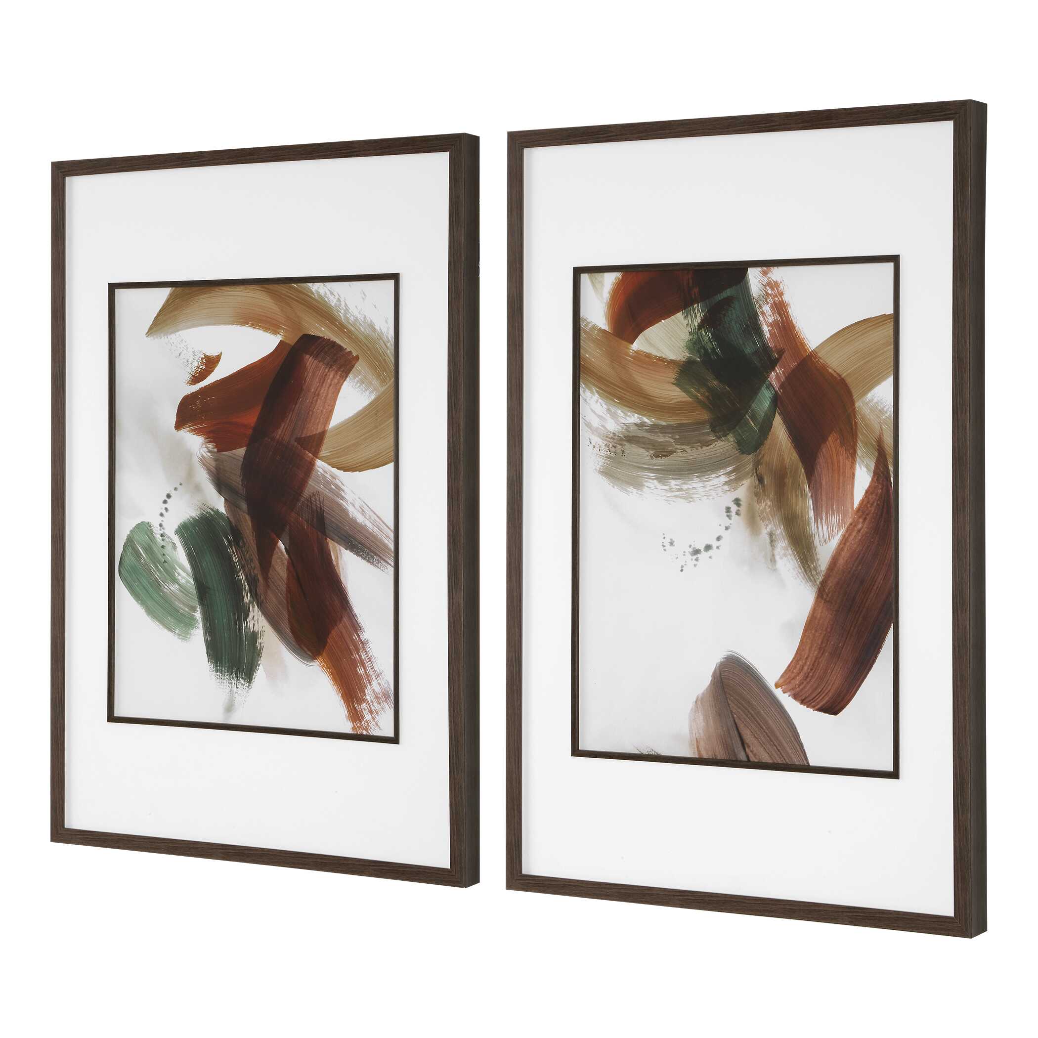 Uttermost Home Decor Uttermost Velocity Framed Abstract Prints, S/2
