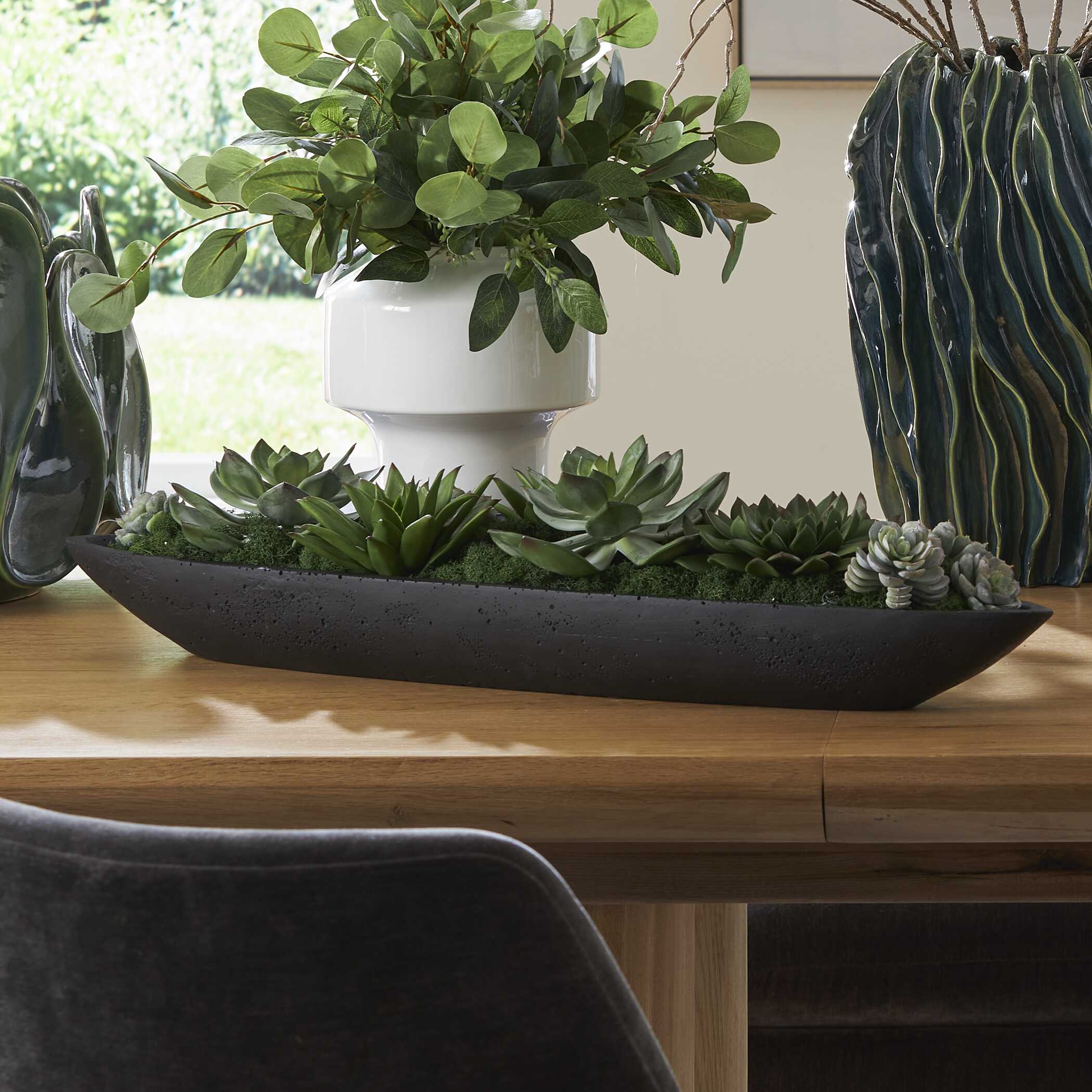 Uttermost Uttermost Verde Succulent Centerpiece In Bowl