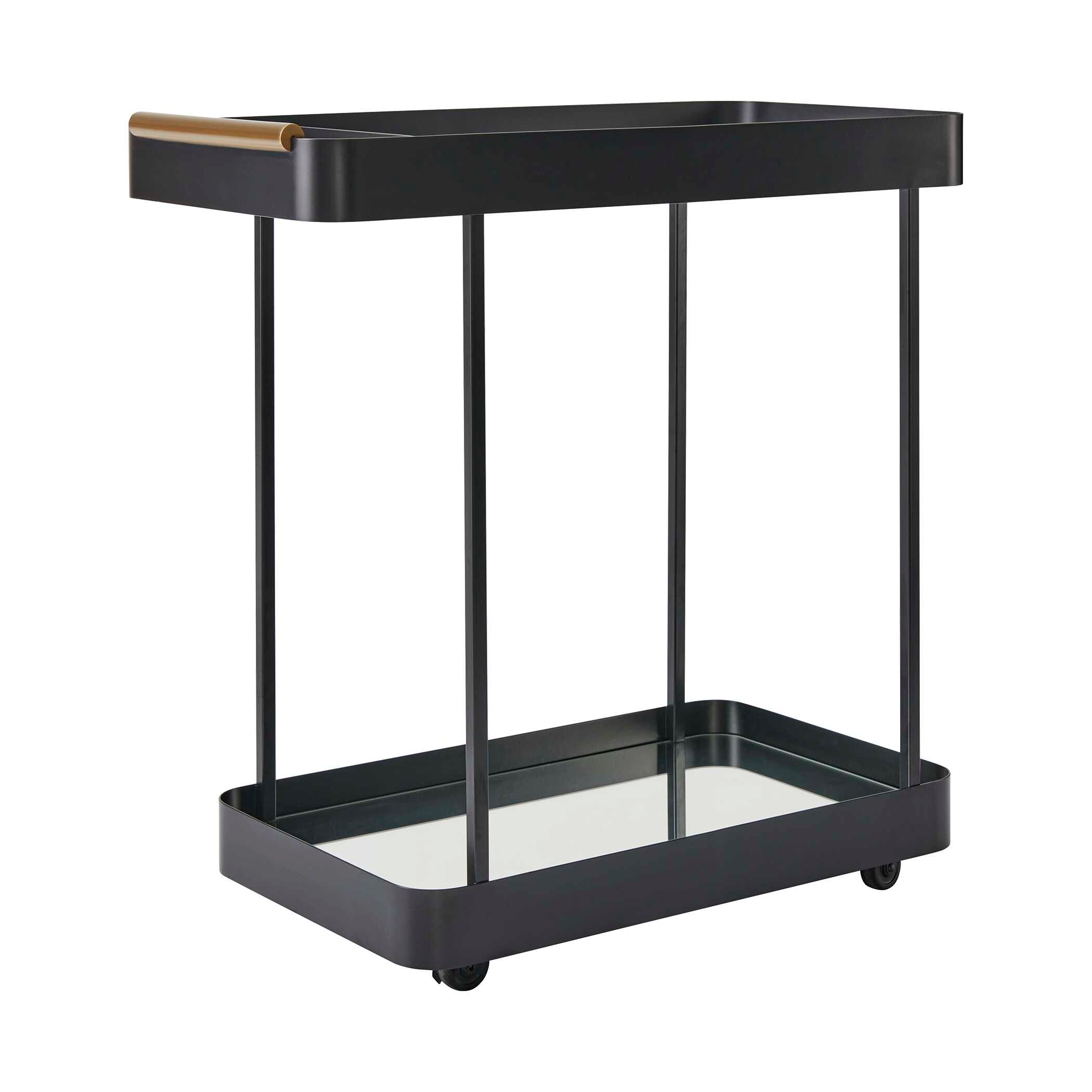 Uttermost Furniture Uttermost Vesper Black Iron Bar Cart