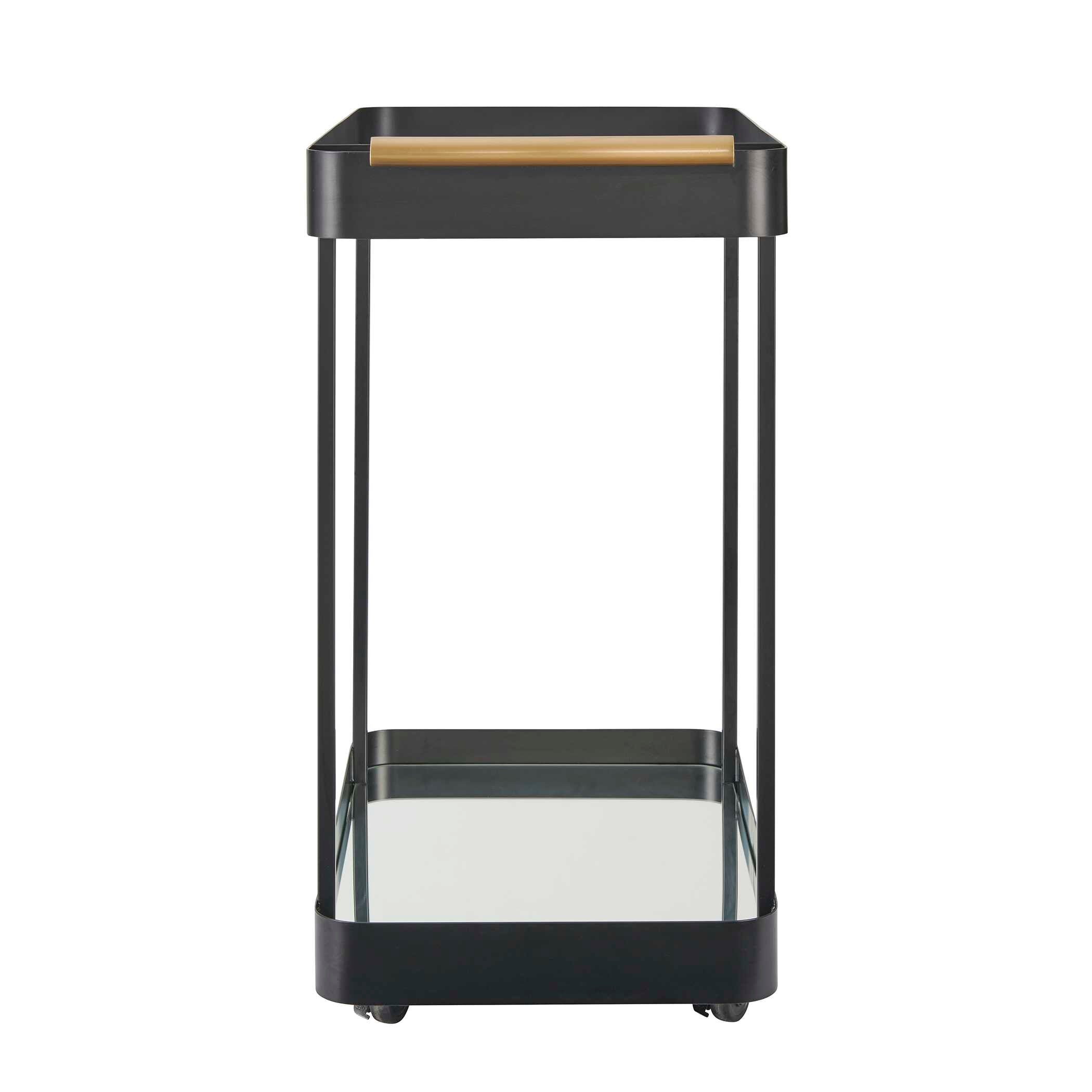 Uttermost Furniture Uttermost Vesper Black Iron Bar Cart