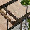 Uttermost Furniture Uttermost Vesper Black Iron Bar Cart