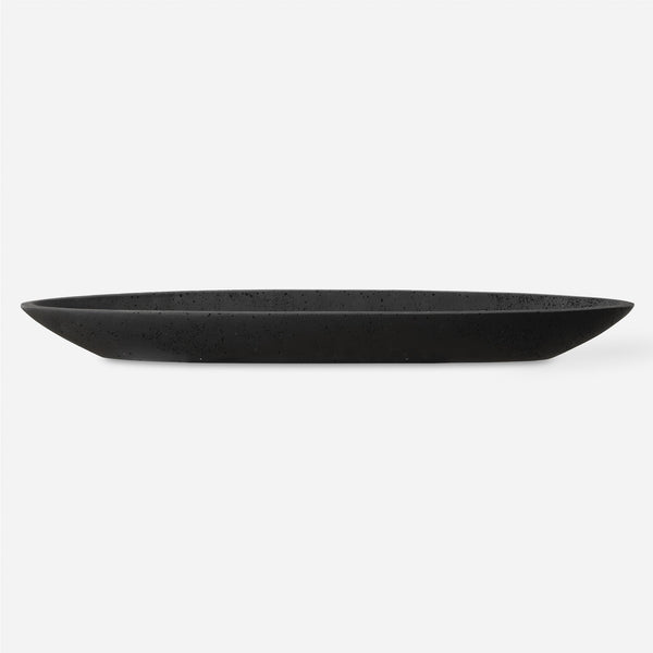 Uttermost Home Decor Uttermost Vessel Cast Black Canoe Bowl