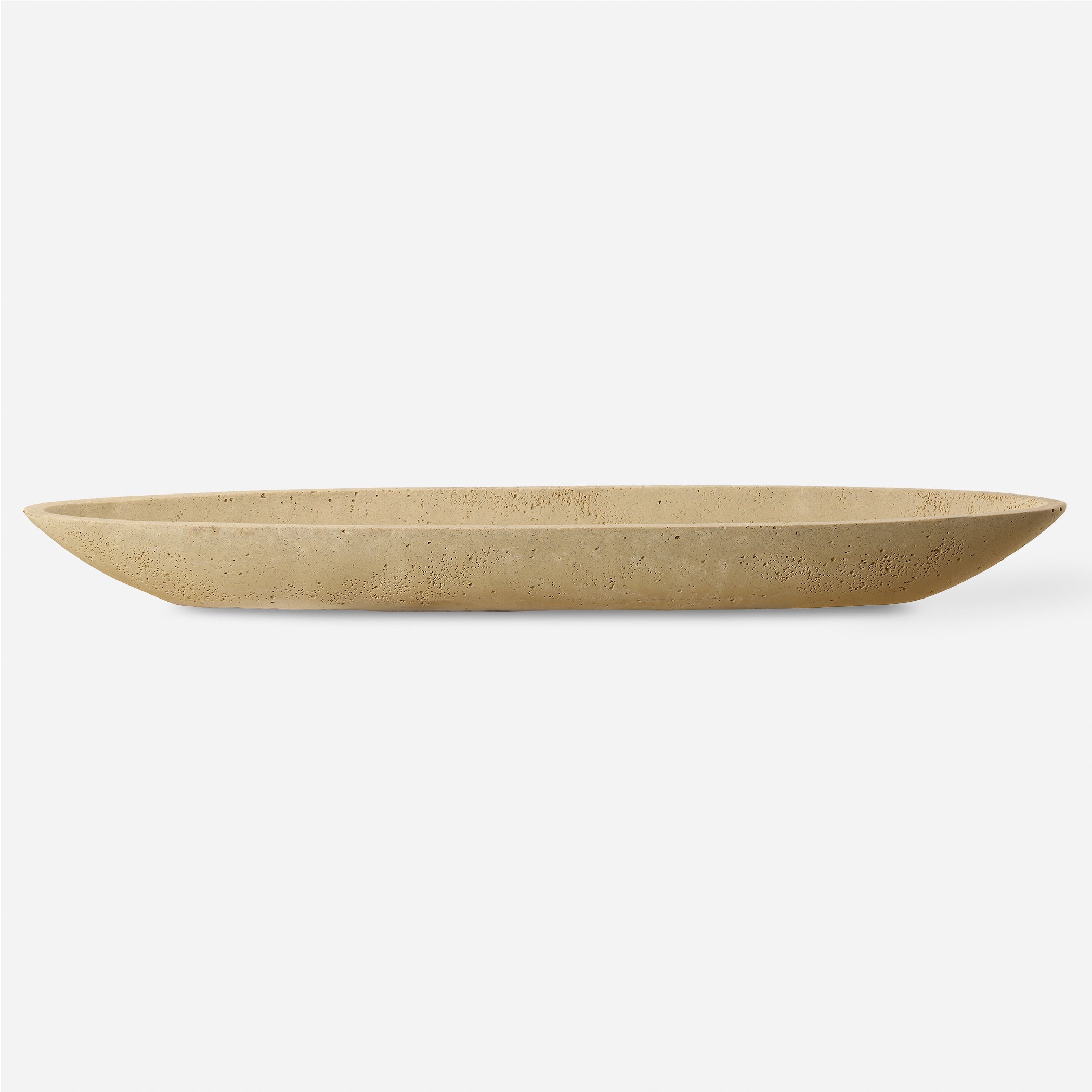 Uttermost Home Decor Uttermost Vessel Cast Ivory Canoe Bowl