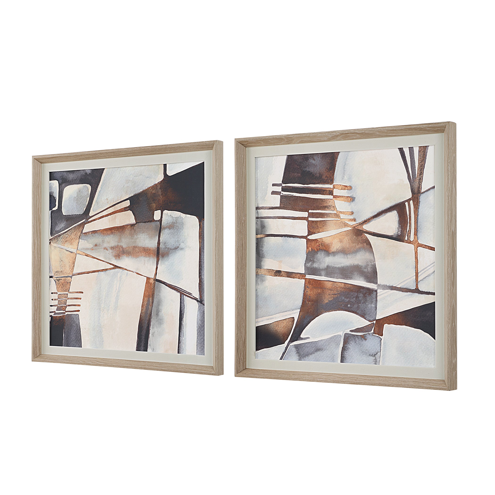 Uttermost Home Decor Oversize - Rate to be Quoted Uttermost Vetrina Framed Abstract Prints Set/2