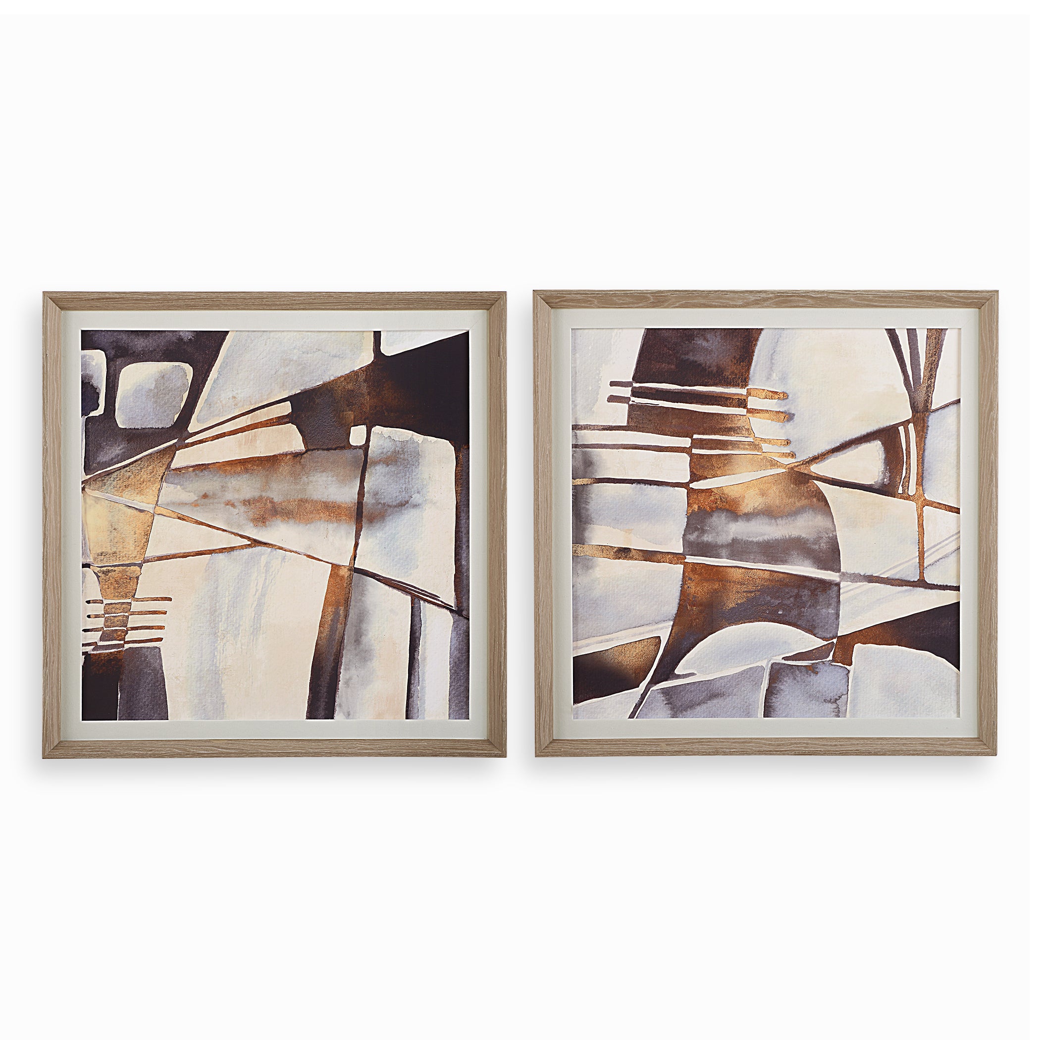Uttermost Home Decor Oversize - Rate to be Quoted Uttermost Vetrina Framed Abstract Prints Set/2