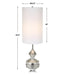 Uttermost Home Decor Uttermost Vial Silver Buffet Lamp