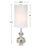 Uttermost Home Decor Uttermost Vial Silver Buffet Lamp