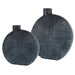 Uttermost Home Decor Uttermost Viewpoint Aged Black Vases, Set/2