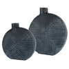 Uttermost Home Decor Uttermost Viewpoint Aged Black Vases, Set/2