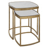 Uttermost Home Uttermost Vista Gold Nesting Tables, Set Of 2