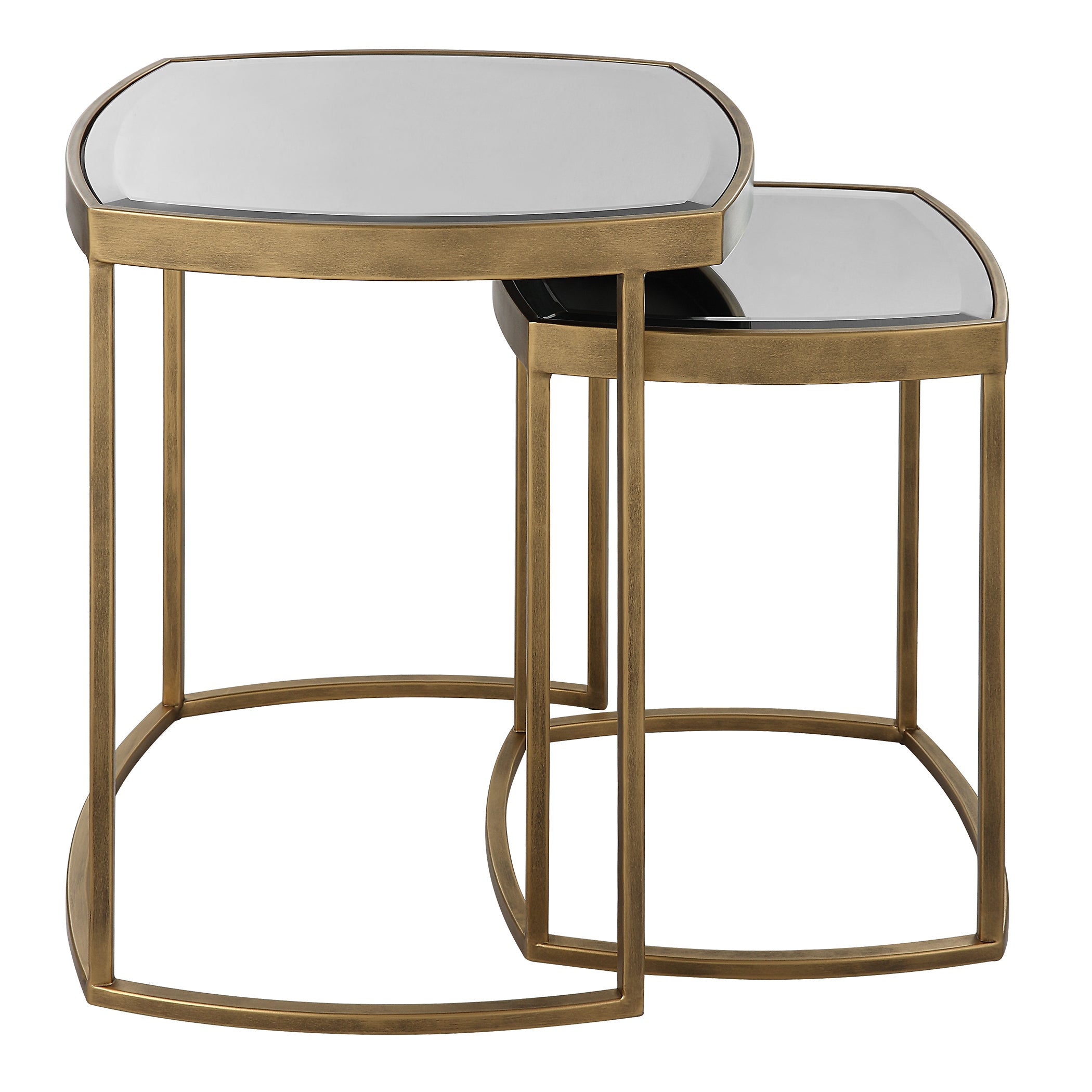 Uttermost Home Uttermost Vista Gold Nesting Tables, Set Of 2