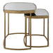 Uttermost Home Uttermost Vista Gold Nesting Tables, Set Of 2