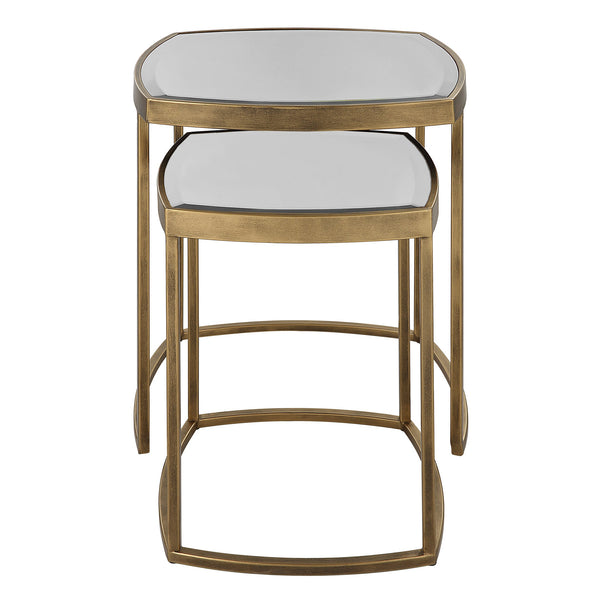 Uttermost Home Uttermost Vista Gold Nesting Tables, Set Of 2
