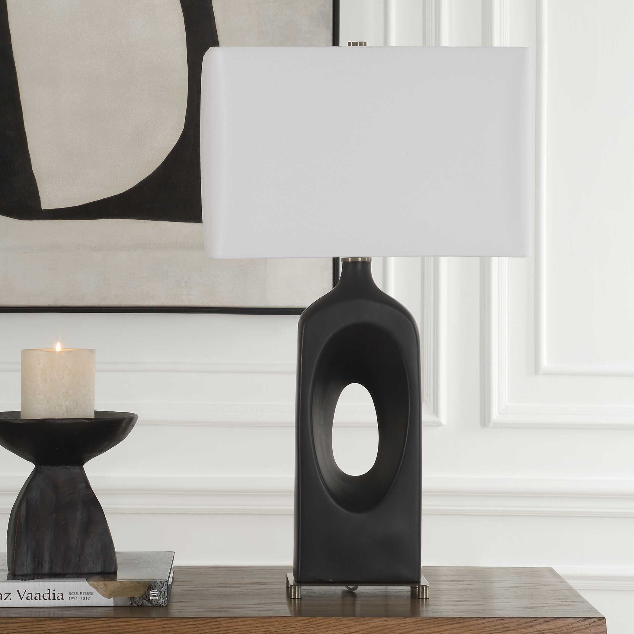 Uttermost Uttermost Void Matte Black Table Lamp