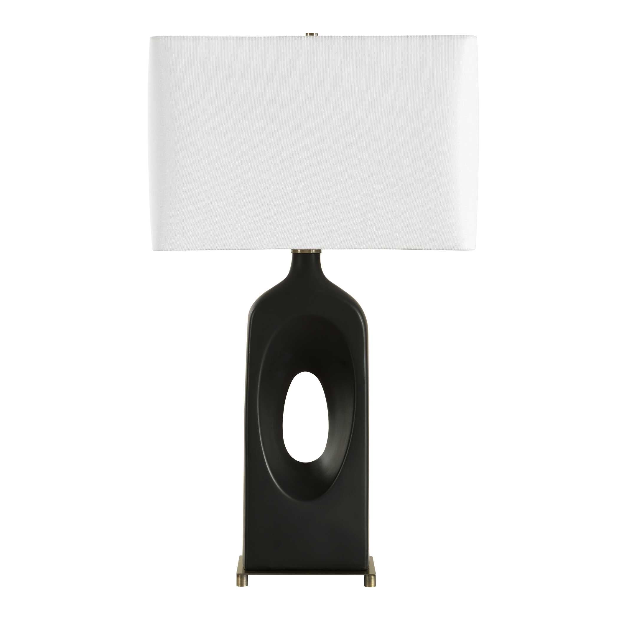 Uttermost Uttermost Void Matte Black Table Lamp
