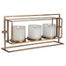 Uttermost Home Decor Uttermost Wenman Gold Triple Candleholder