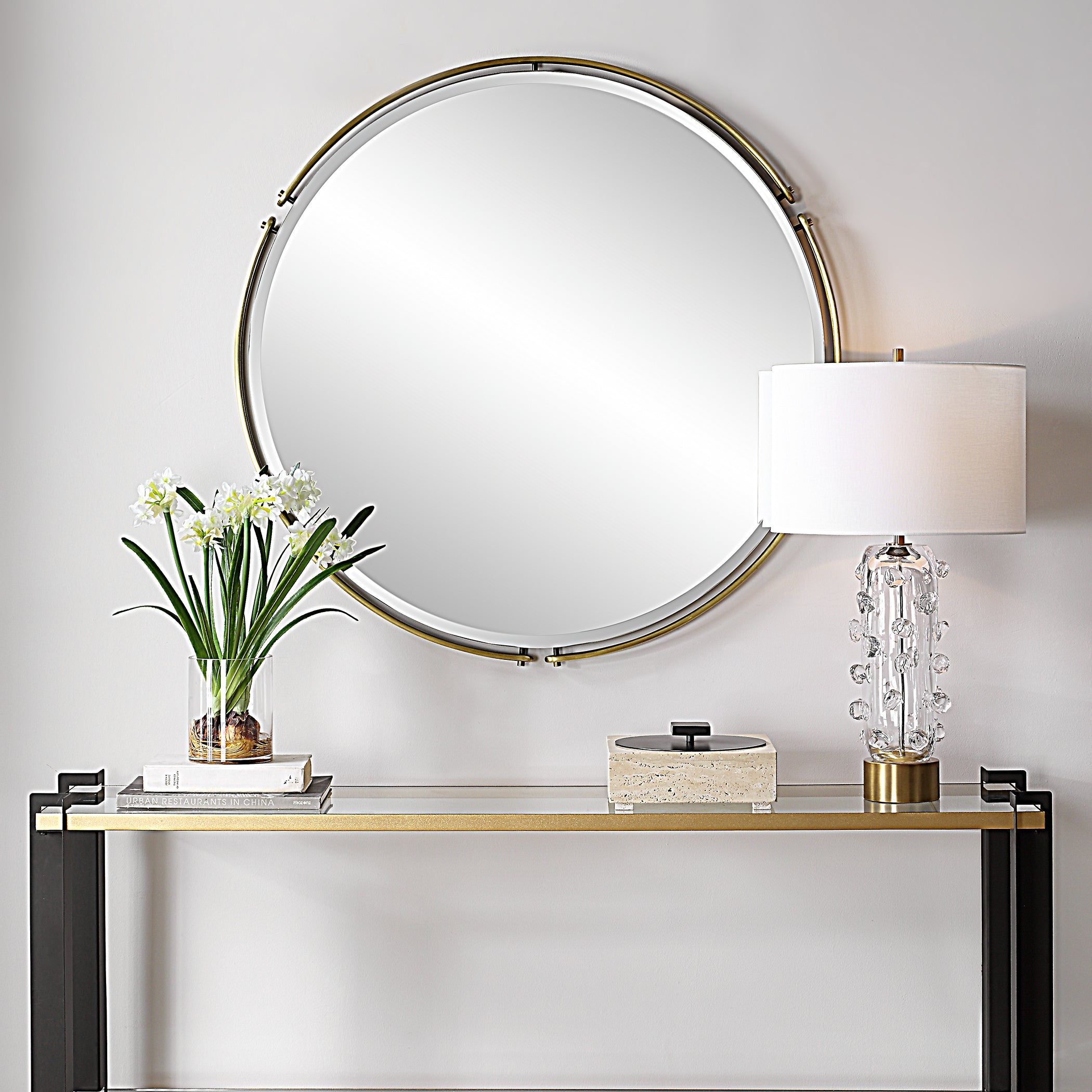 Uttermost Home Decor Oversize - Rate to be Quoted Uttermost Wesley Round Mirror