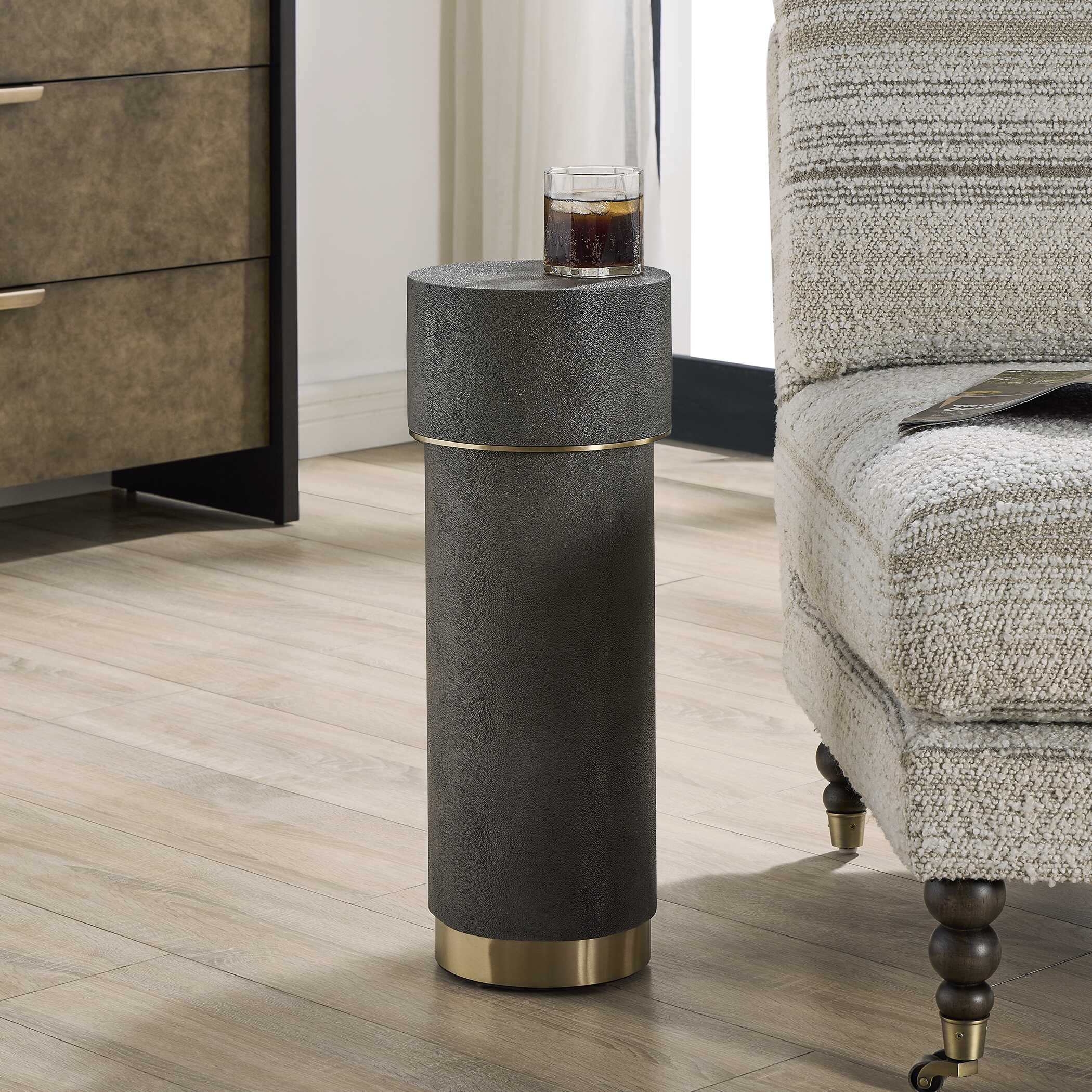 Uttermost Uttermost Wessex Charcoal Drink Table
