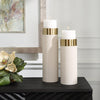 Uttermost Home Uttermost Wessex White Pillar Candleholders Set Of 2